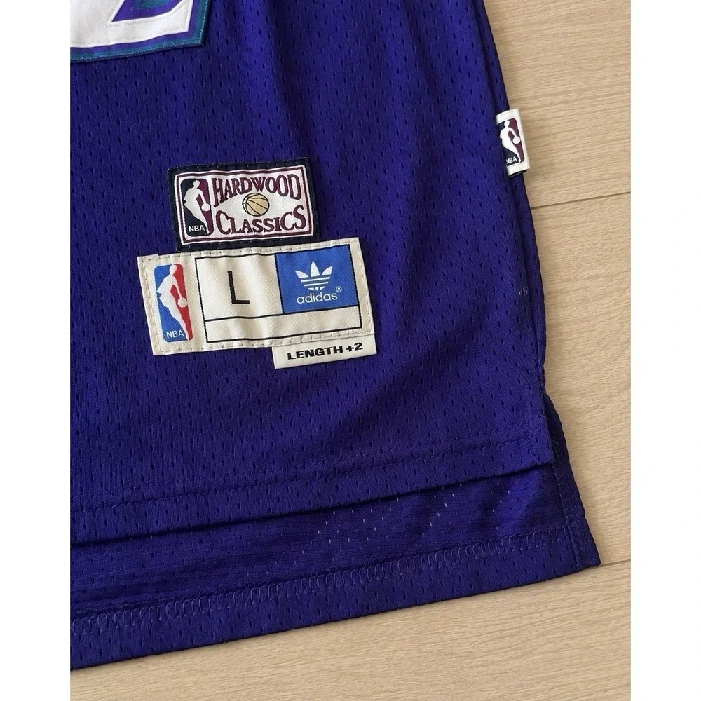 Karl Malone #32 Utah Jazz Hardwood Classics Adidas Jersey Men's Large L +2
